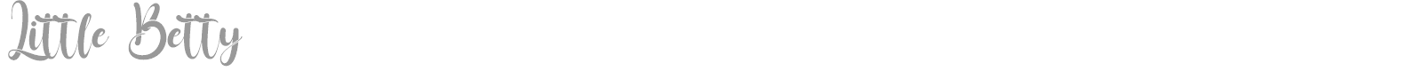 Little Betty font preview